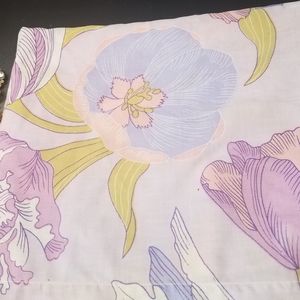 tulips twin flat sheet lilac purple pink bed sheet